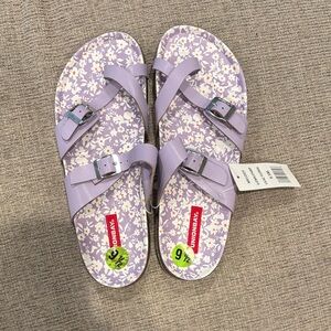 UNIONBAY Kids Lavender Floral Sandals